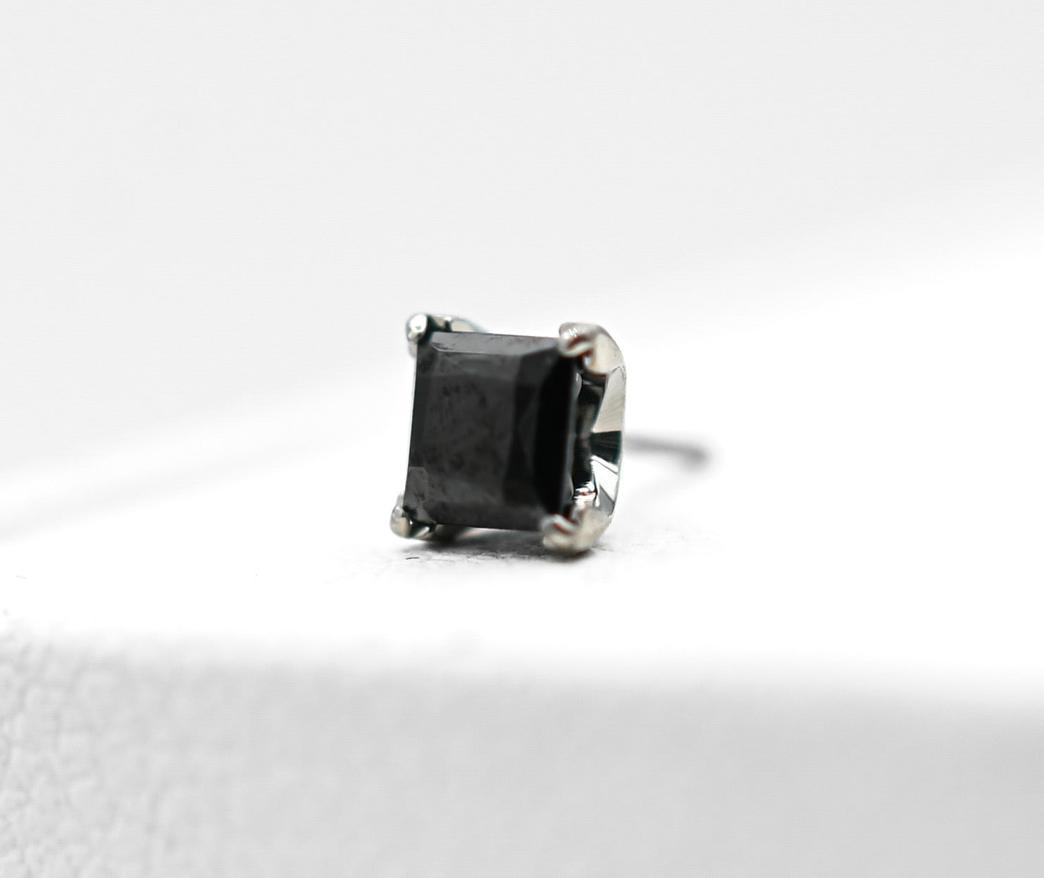 Princess Cut Black CZ by NeoMetal