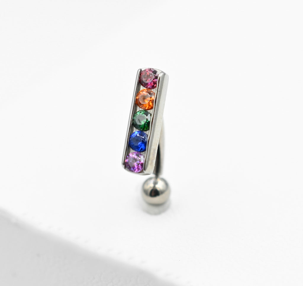 5-Gem Channel Set Rook Curve by Industrial Strength