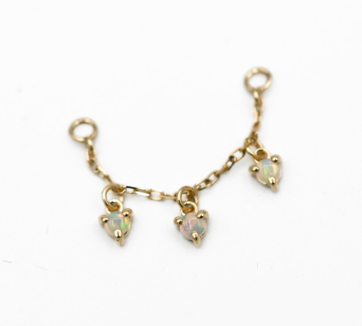 Dripping Round Opal Chain by Modern Mood