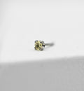 Citrine Yellow CZ Prong by NeoMetal