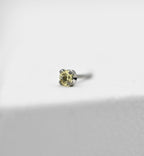 Citrine Yellow CZ Prong by NeoMetal