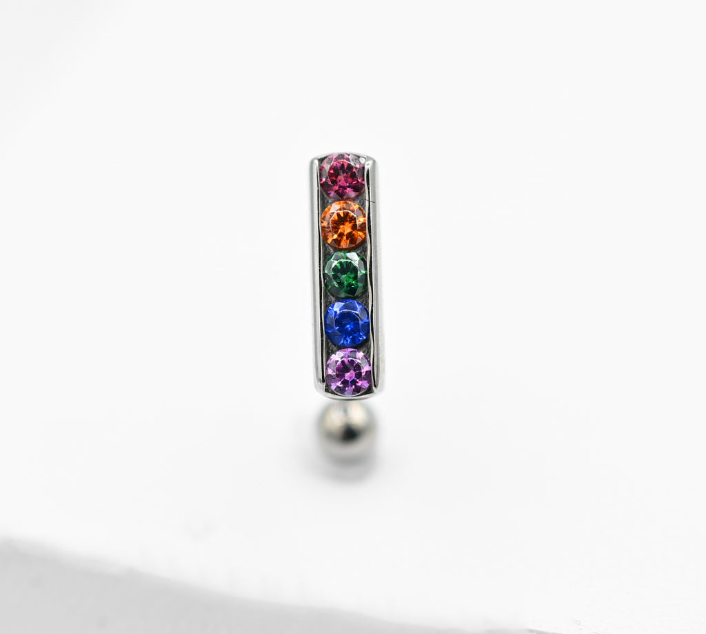 5-Gem Channel Set Rook Curve by Industrial Strength