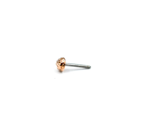 Rose Gold Hammered Dome by Junipurr