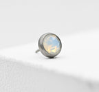 Titanium Flat-Backed Gem by People's Jewelry