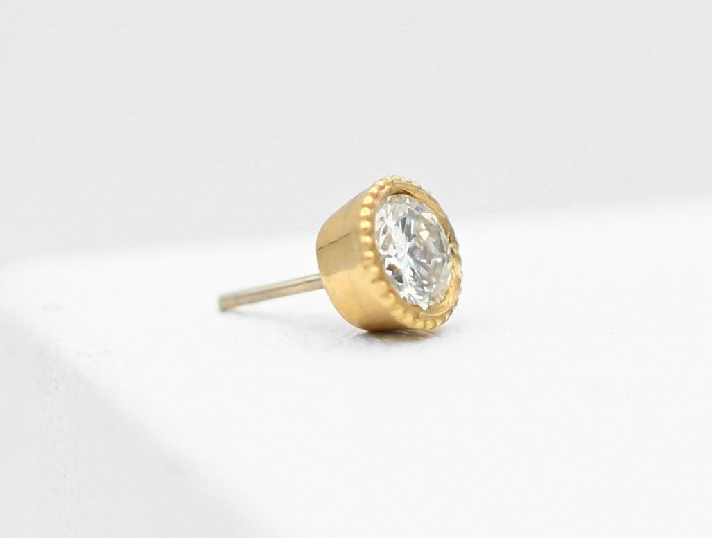 Scalloped Bezel Genuine Diamond 3mm by Kiwi Diamond