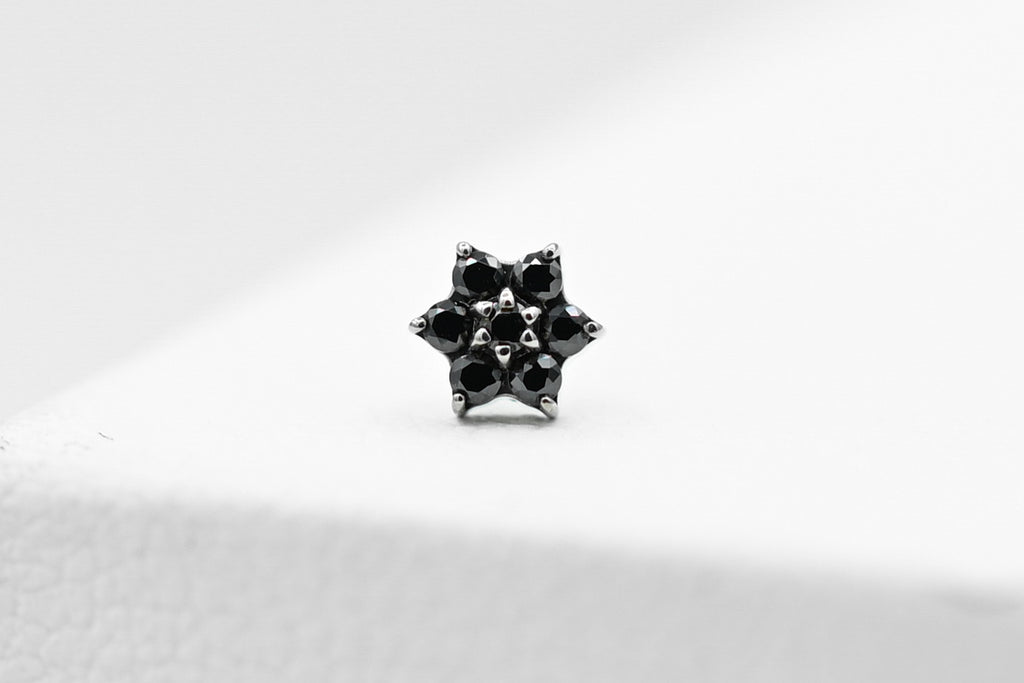 Titanium Flower Gem Six Petal by Junipurr
