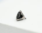 Prong Brilliant Cut 6mm CZ Threaded End
