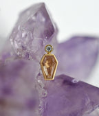 Coffin Sunstone with Milgrain Edge and Diamond Accent by Modern Mood