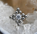 Haute Couture Single Bezel with Beaded Accents (17HT) by LeRoi