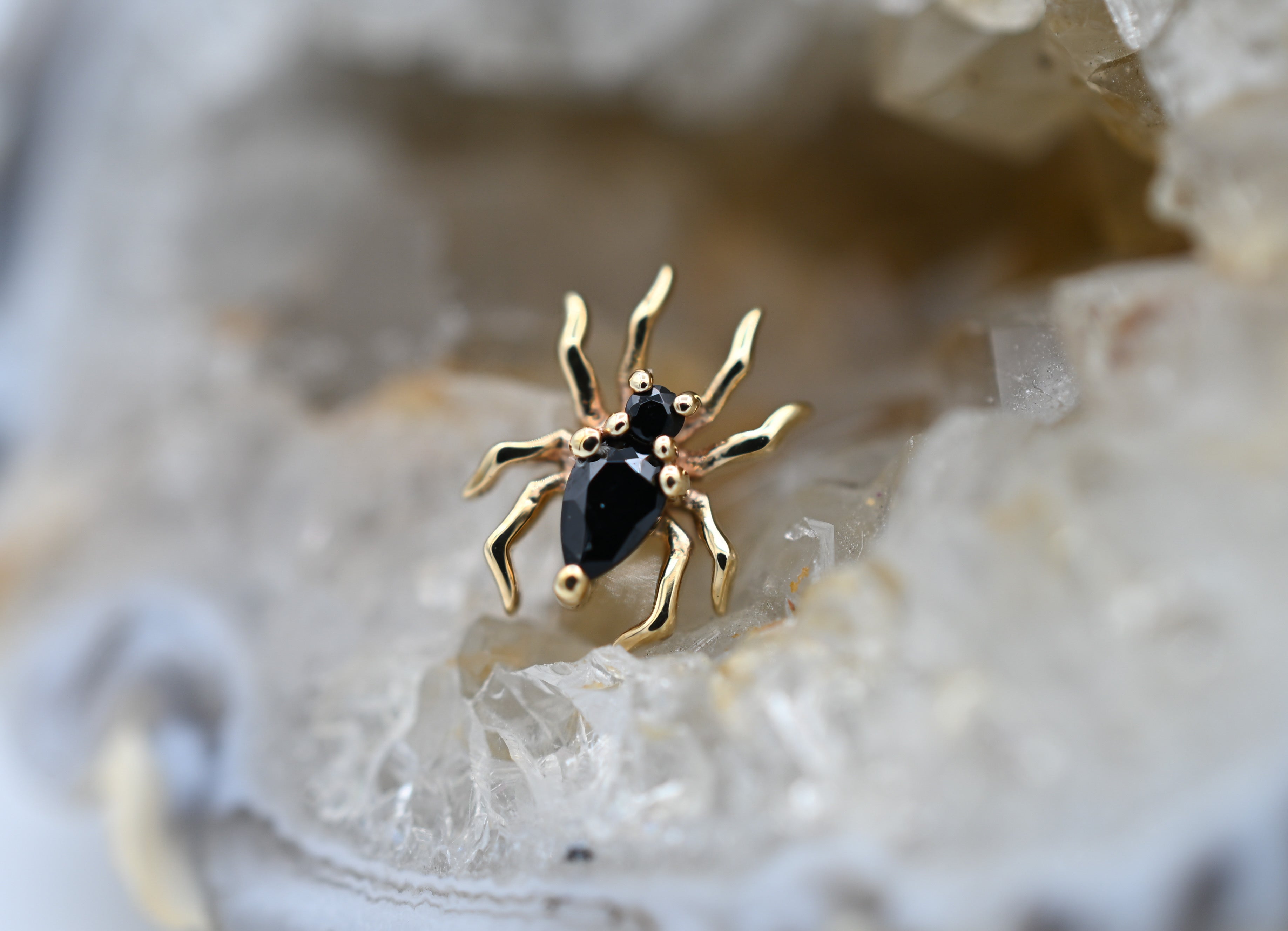 Arachne - Black Spinel - by Buddha Jewelry