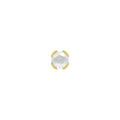 Peekaboo Rose Cut Half Bezel Prong - CZ by Buddha Jewelry