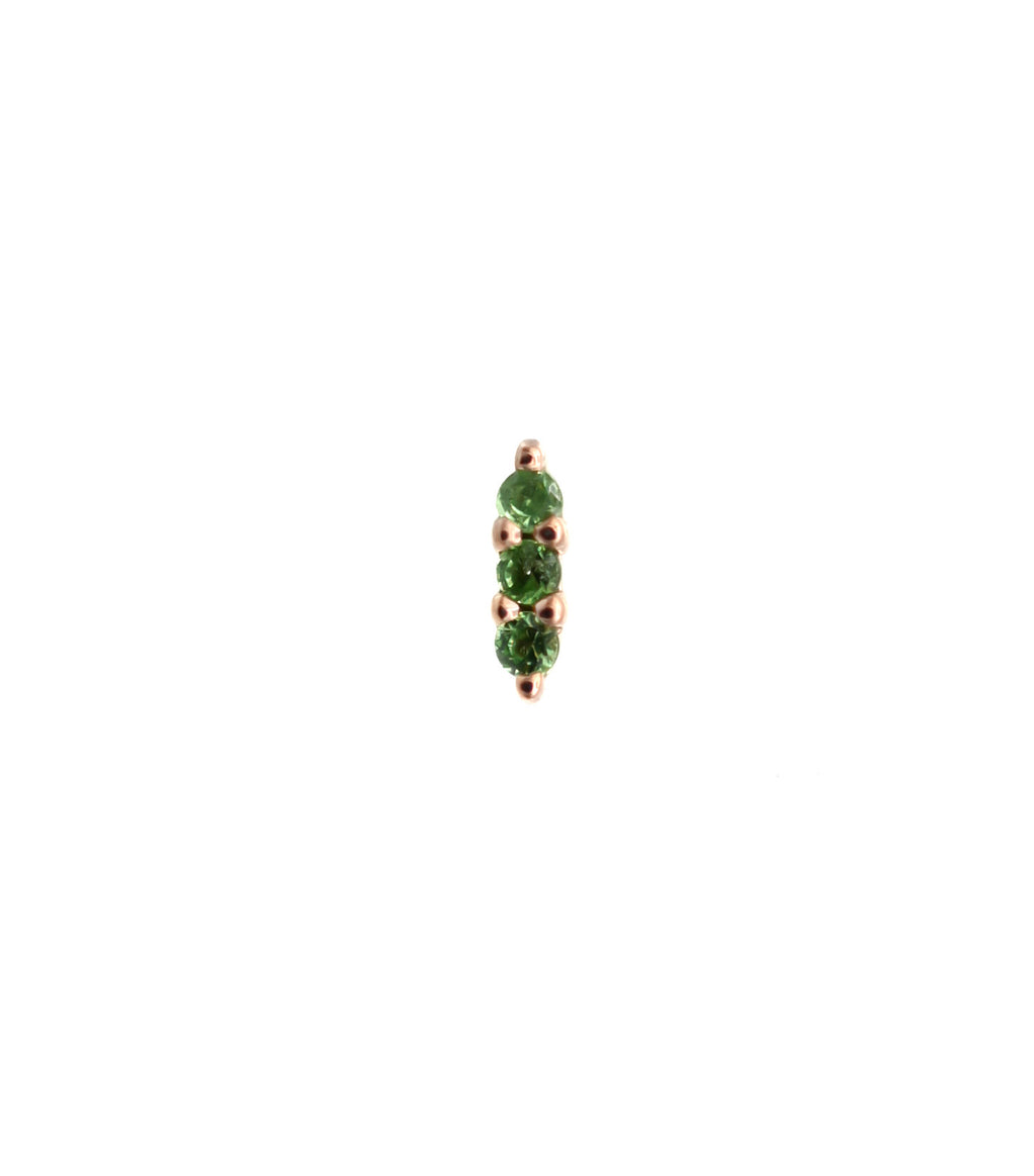 Tsavorite Mishka 3-Prong by Buddha Jewelry