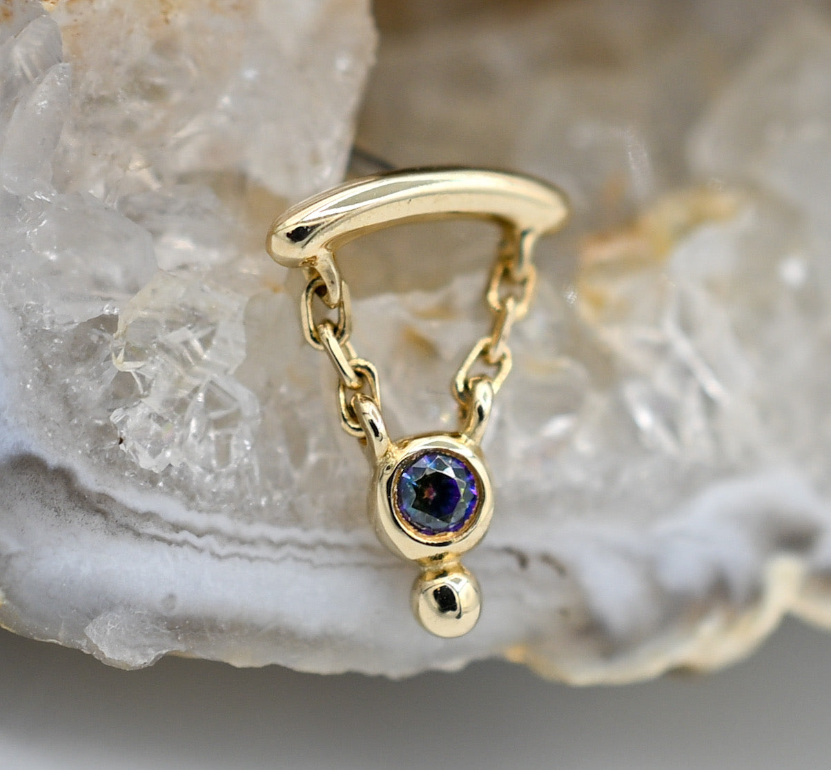 Helena with Colored CZ by Junipurr Jewelry