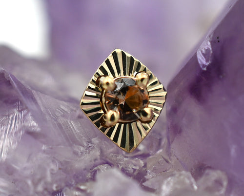 Andalusite with Rhombus Ray Gold Edge by Modern Mood