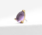 Amethyst Prong Pear by Buddha Jewelry
