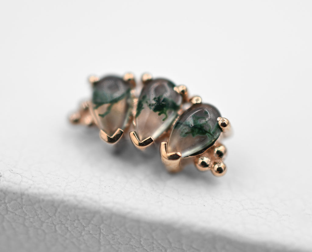 3-Gem Panaraya with Moss Agate by BVLA