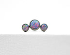 3 Gem Cabochon Curved Cluster by NeoMetal