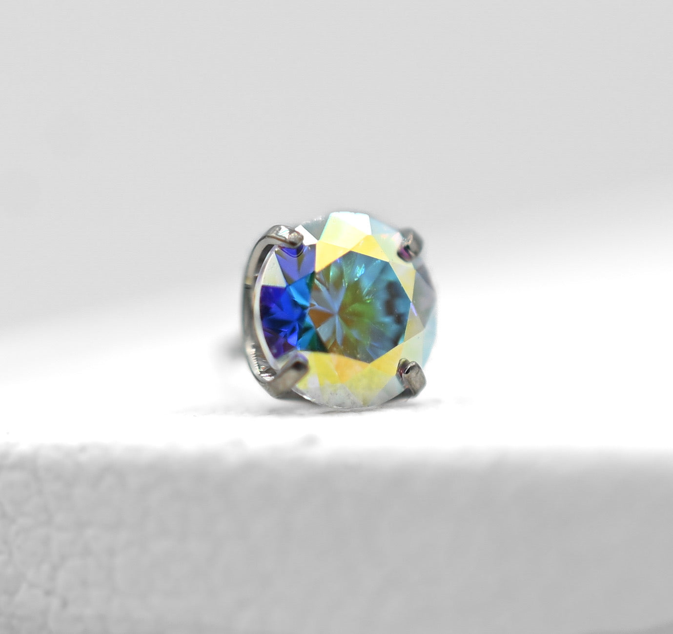 Aurora Borealis CZ Prong by NeoMetal