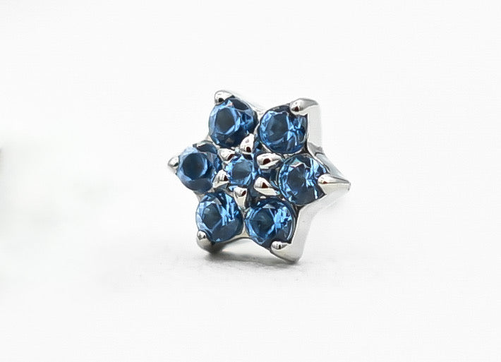 Titanium Flower Gem Six Petal by Junipurr