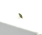 Tsavorite Mishka 2-Prong by Buddha Jewelry