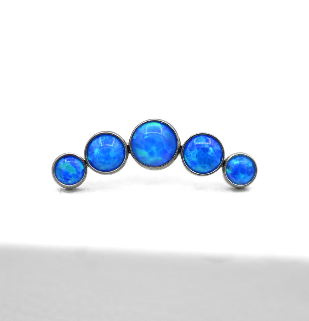 5 Gem Cabochon Cluster by NeoMetal