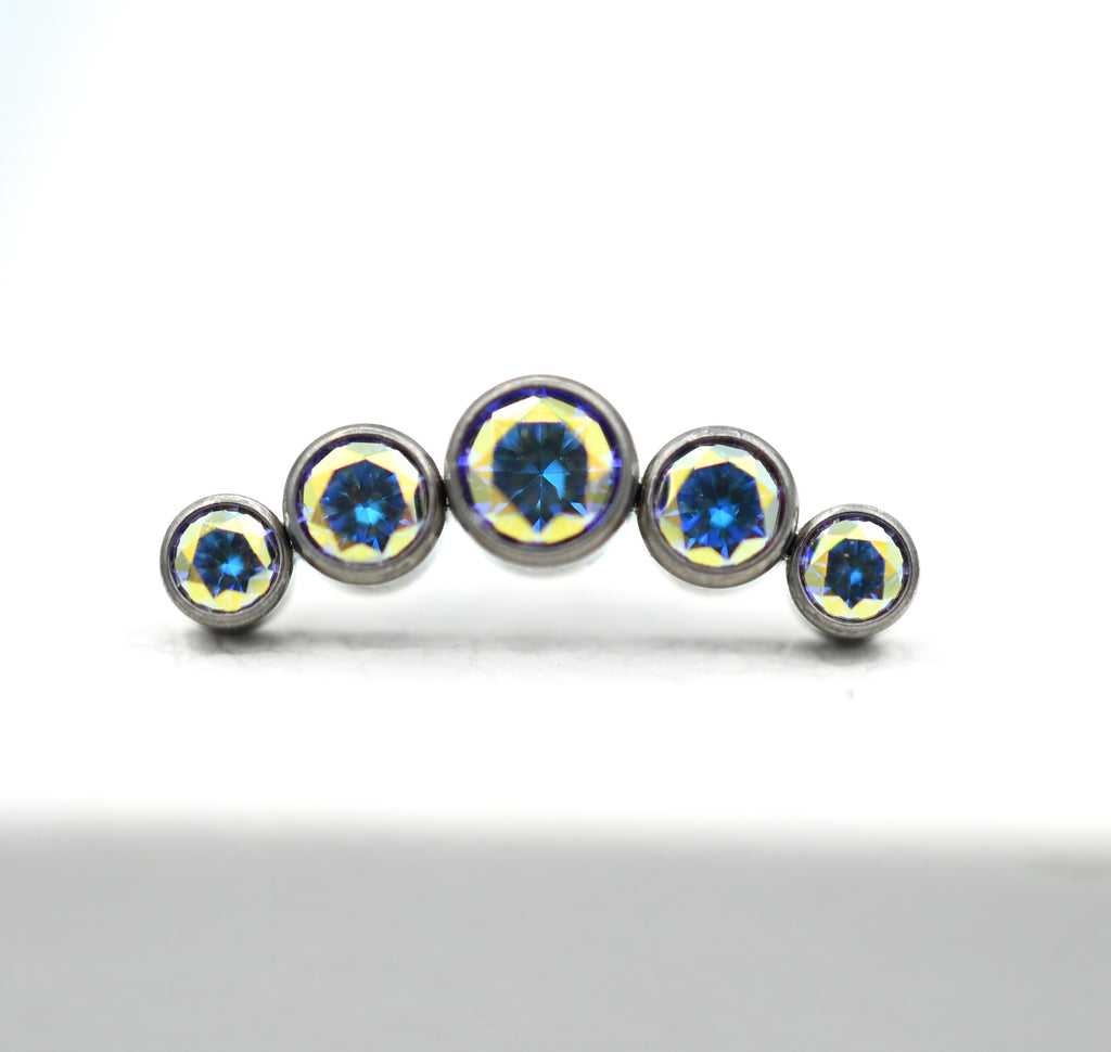 5 Gem Faceted Cluster by NeoMetal