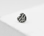 Titanium Hammered Heart by Junipurr