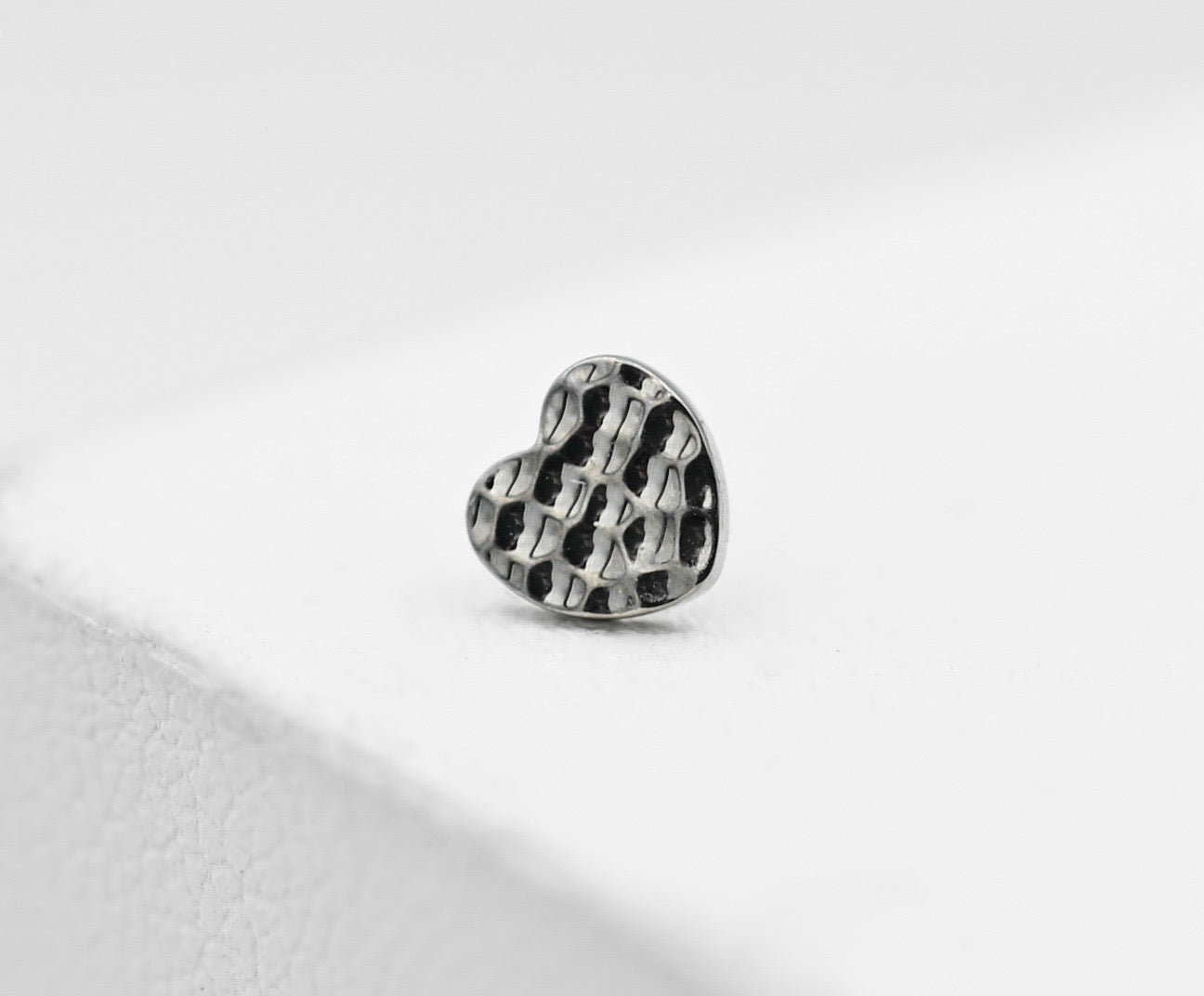 Titanium Hammered Heart by Junipurr