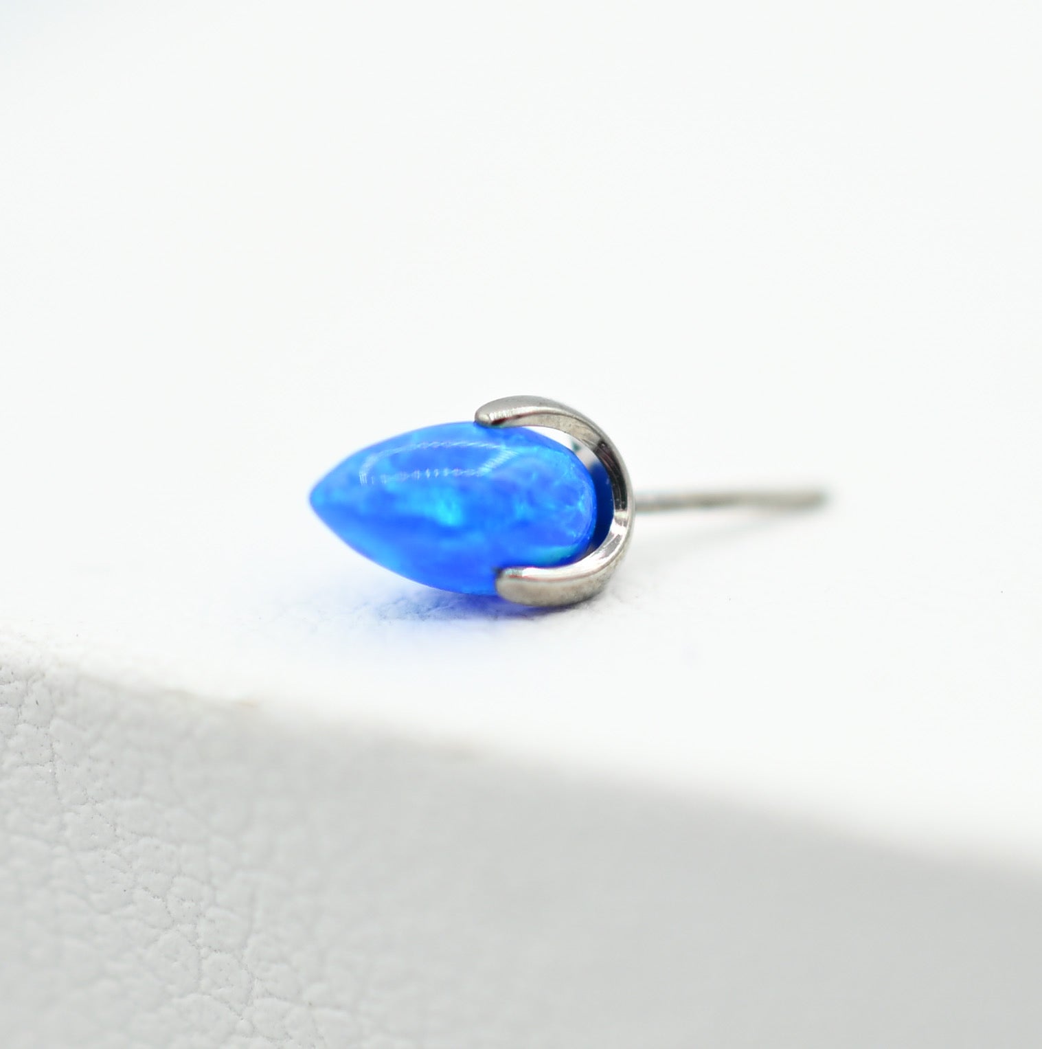 Threadless Prong-Set Opals & Stones (3mm Threadless) Bullet & Round by People's Jewelry