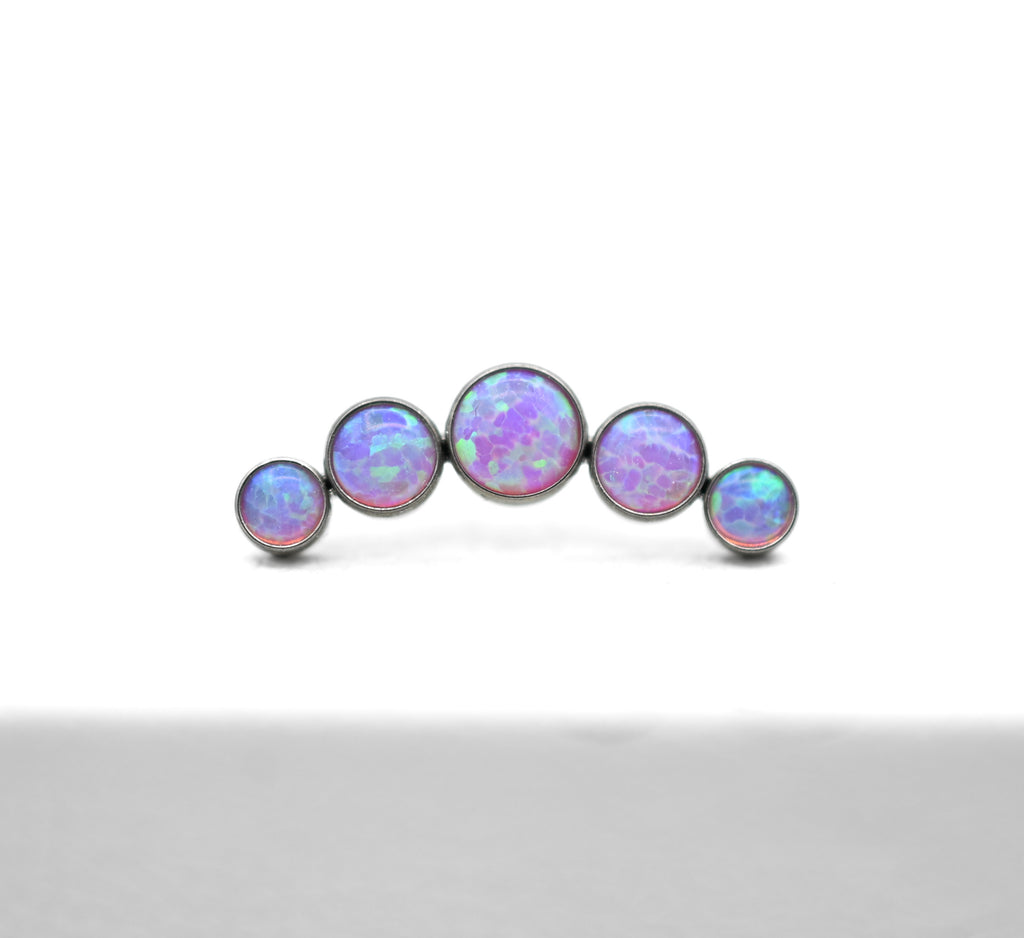 5 Gem Cabochon Cluster by NeoMetal