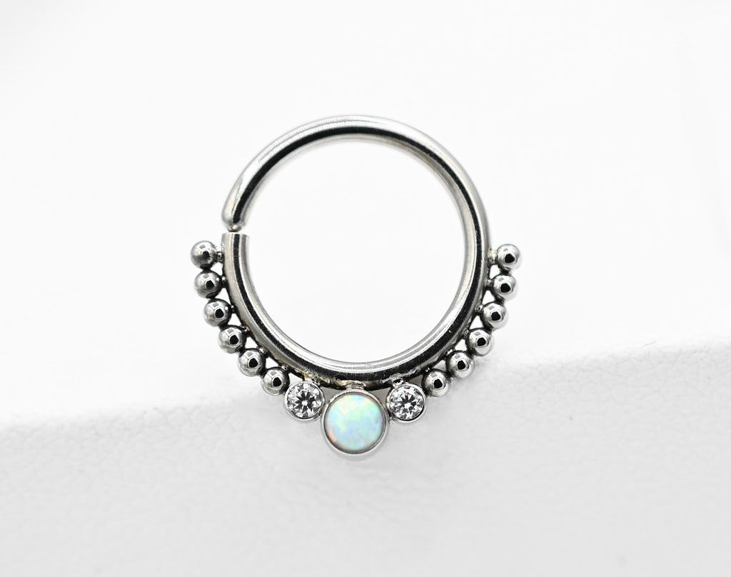Titanium Samaya Haute Couture Seam Ring (HSMR-F) by Leroi