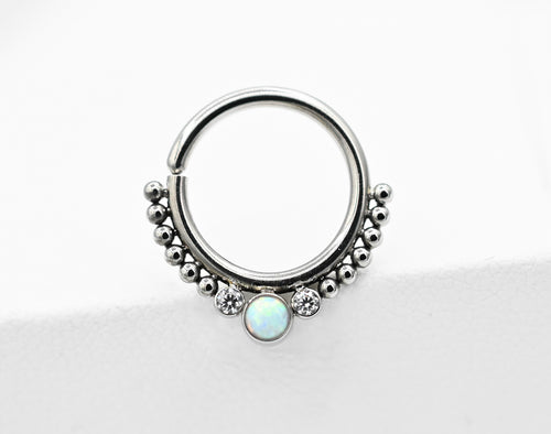 Titanium Samaya Haute Couture Seam Ring (HSMR-F) by Leroi