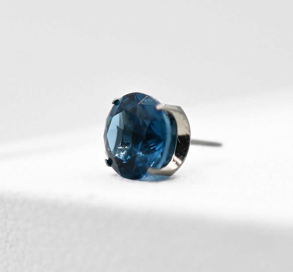 London Blue CZ Prong by NeoMetal