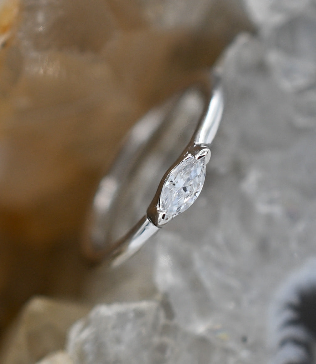 Zuri CZ Seam Ring by Buddha Jewelry Organics