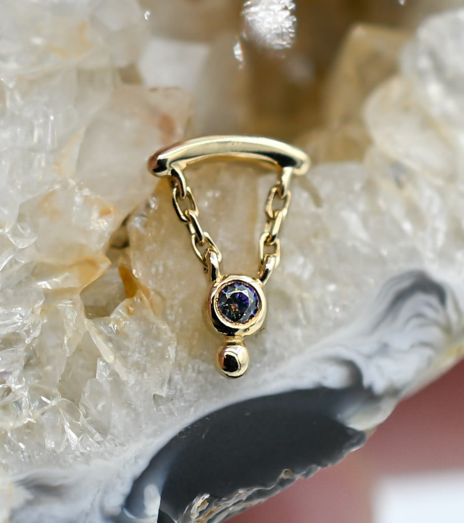 Helena with Colored CZ by Junipurr Jewelry