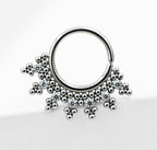 Titanium Emel Haute Couture Seam Ring (HSMR-D) by Leroi