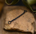 Single Matte Black Niobium Chain by Black Forest