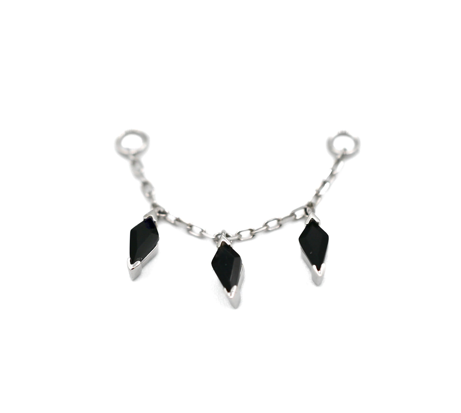 Dripping Kite Chain - Black Agate by Modern Mood