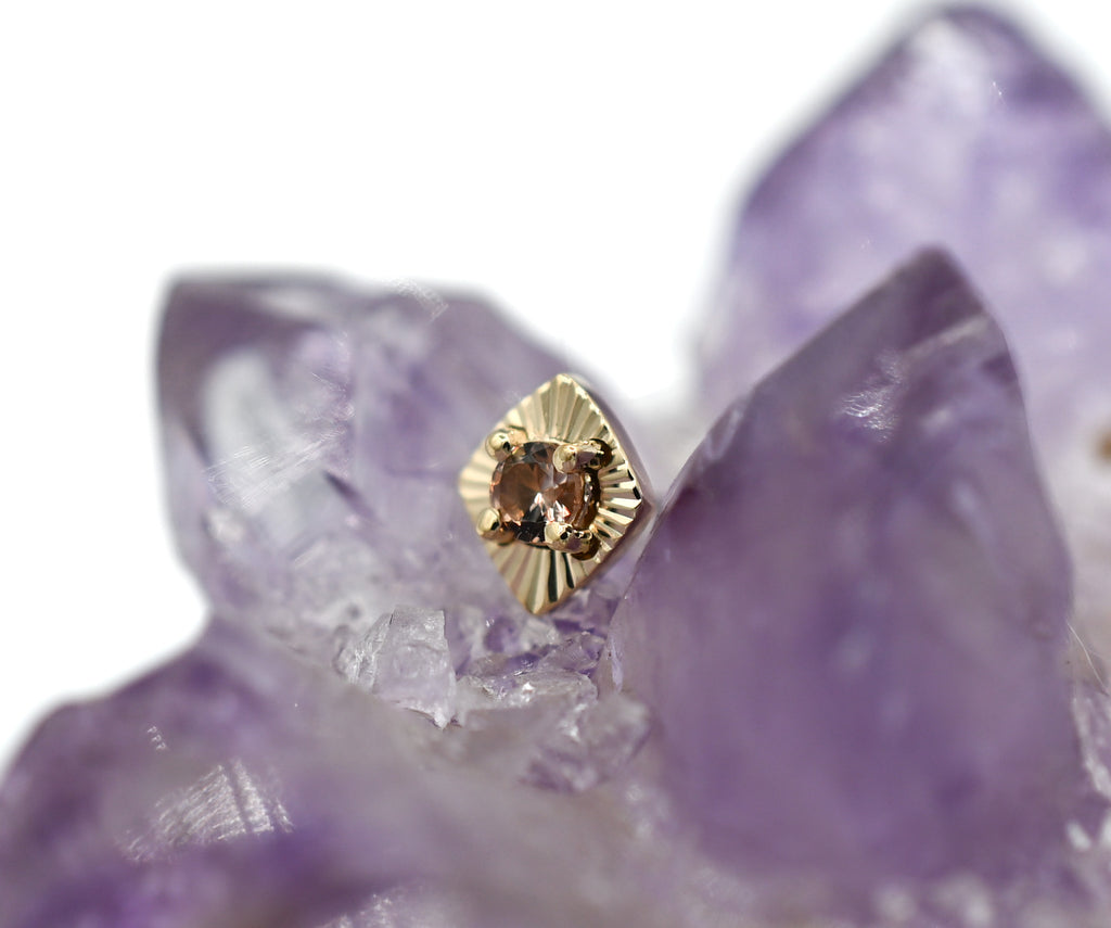 Andalusite with Rhombus Ray Gold Edge by Modern Mood