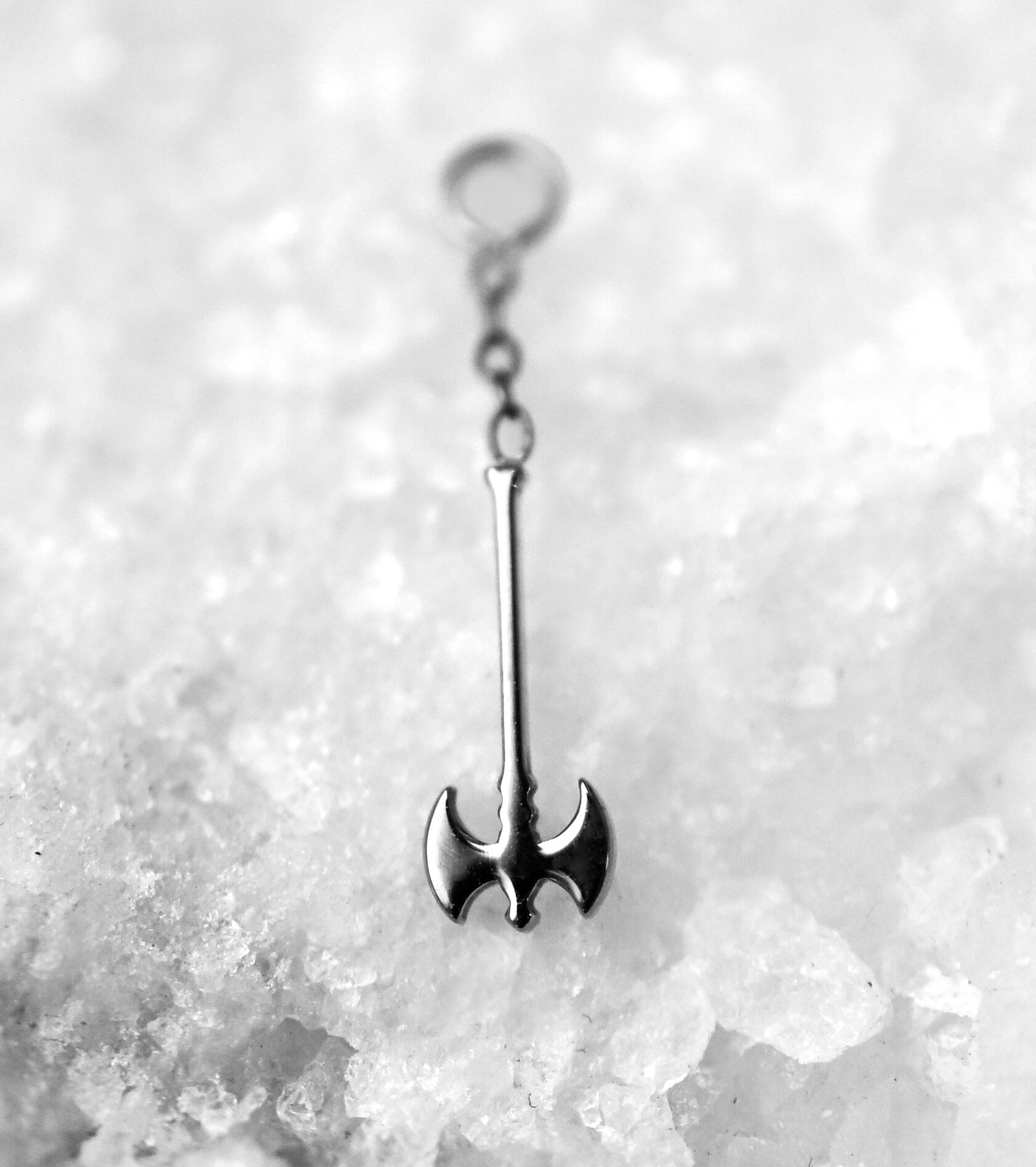 Titanium Battle Axe Charm by Crucial