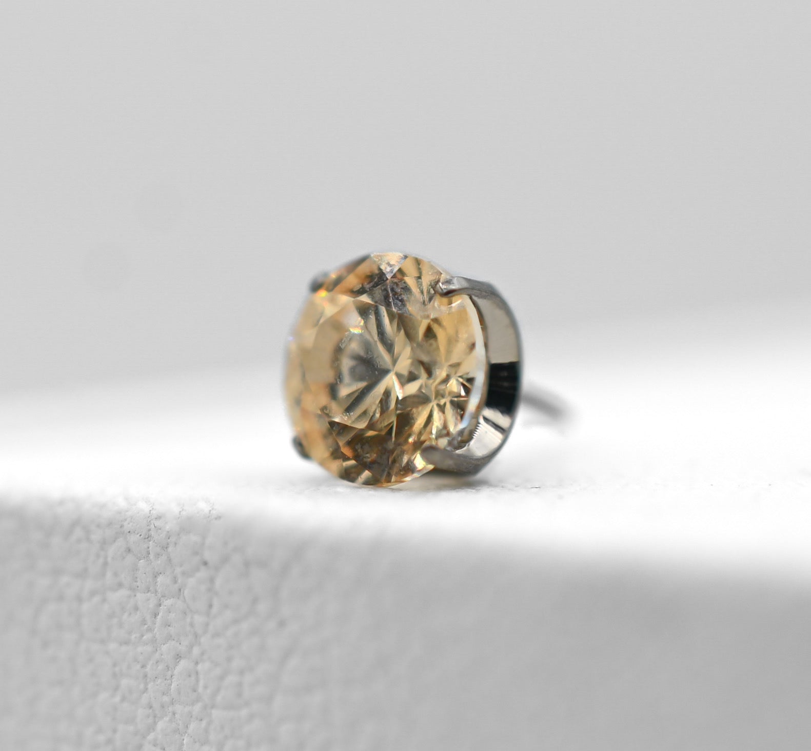 Champagne CZ Prong by NeoMetal