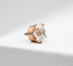 Threaded Round Four Prong Set CZ by BVLA
