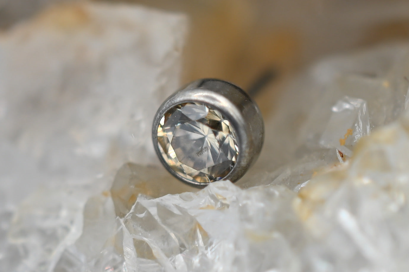 Champagne CZ Bezel by NeoMetal