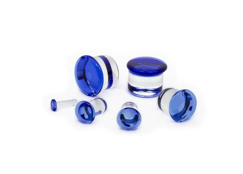 Pair of Translucent Blue CFP from Glasswear Studios