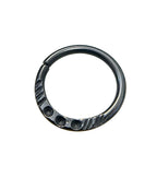 Ripley Hammered Seam Ring by Black Forest