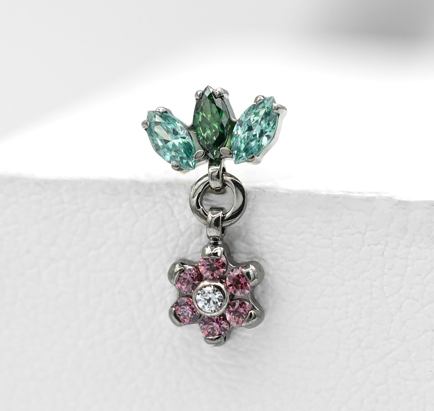 Marquise Fan with Flower Dangle by Industrial Strength