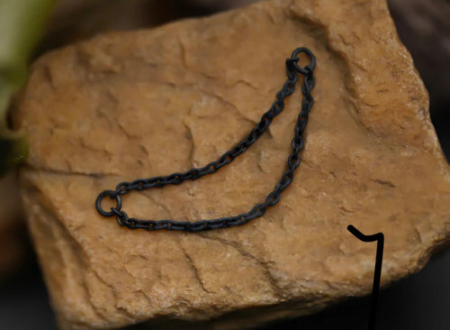 Double Matte Black Niobium Chain by Black Forest