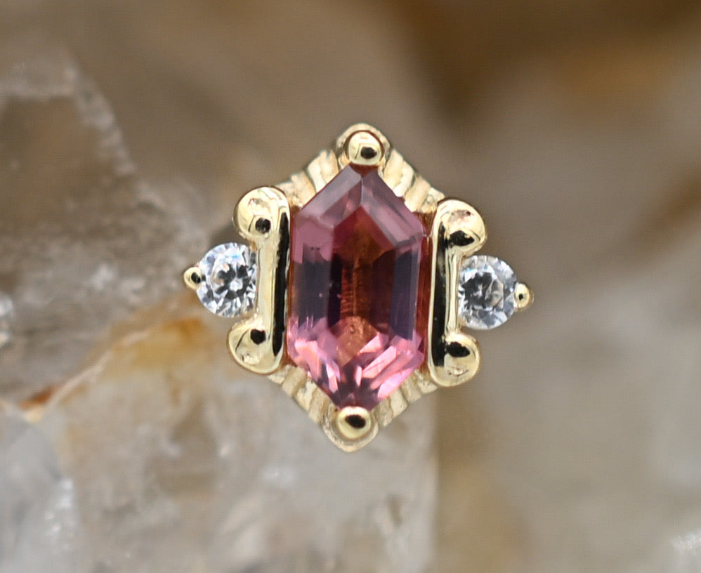 Reyna - Pink Tourmaline by Buddha Jewelry
