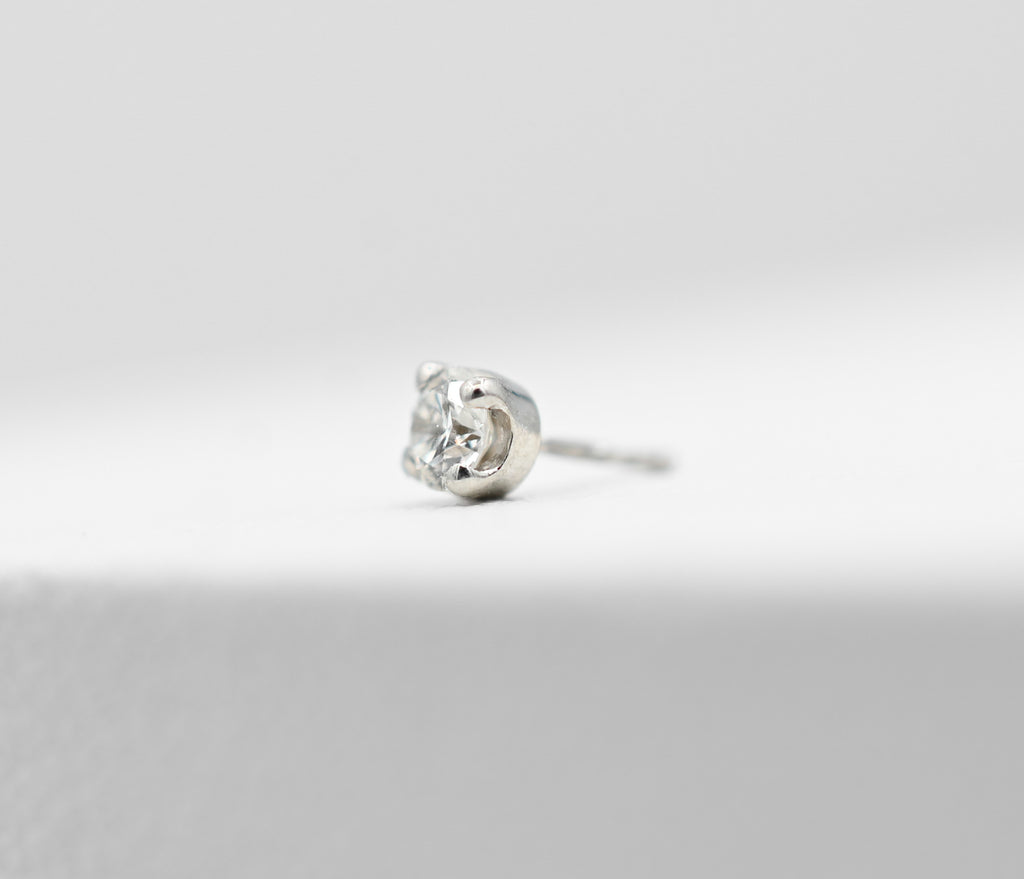 Round Prong-Set Diamond by BVLA