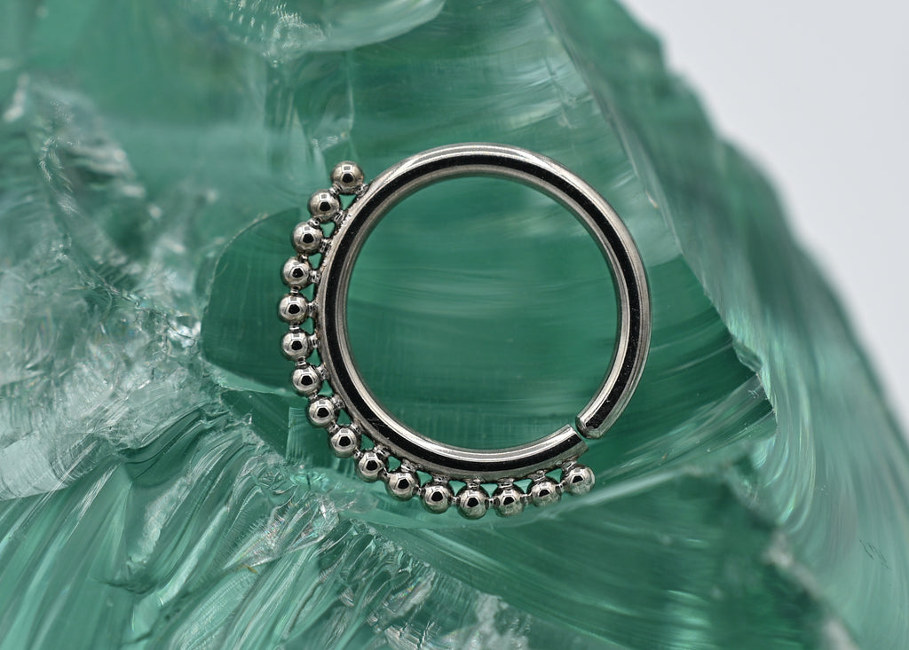 Haute Couture Beaded Seam Ring by LeRoi